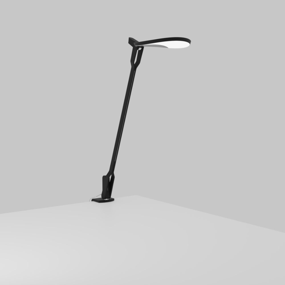 Koncept Lighting SPY-MTB-PRA-2CL Splitty Pro Gen 2 Desk Lamp with two-piece desk clamp, Matte Black